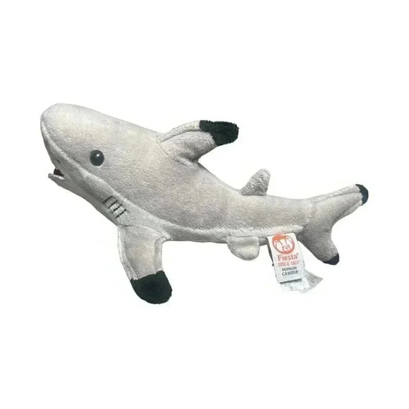 9" Fiesta Gray Shark Plush Stuffed Animal Toy - Picture 1 of 4